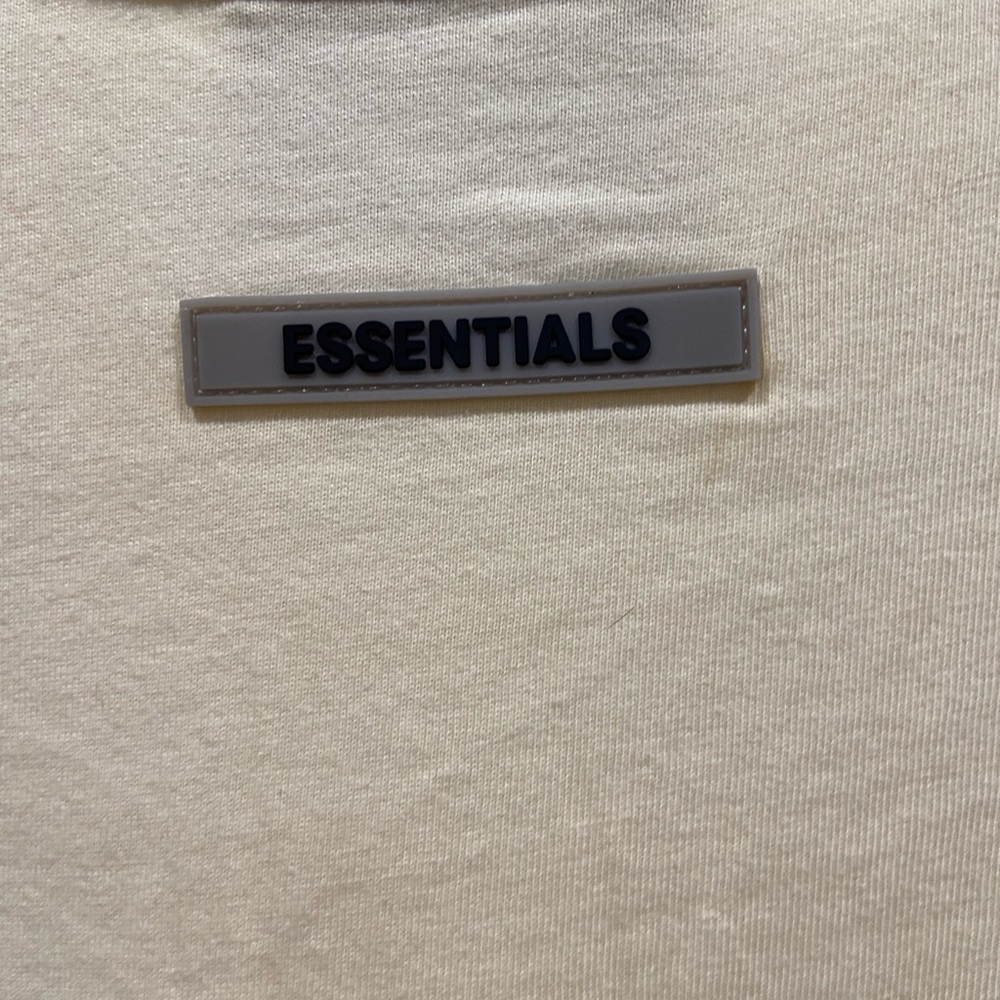 Essentials Cream Short Sleeve Tee - Picture 6 of 6